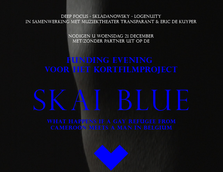 Persoonlijke uitnodiging kortfilmproject Skai Blue